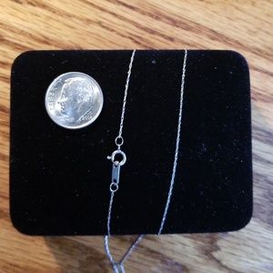 10k White Gold Chain, 19"